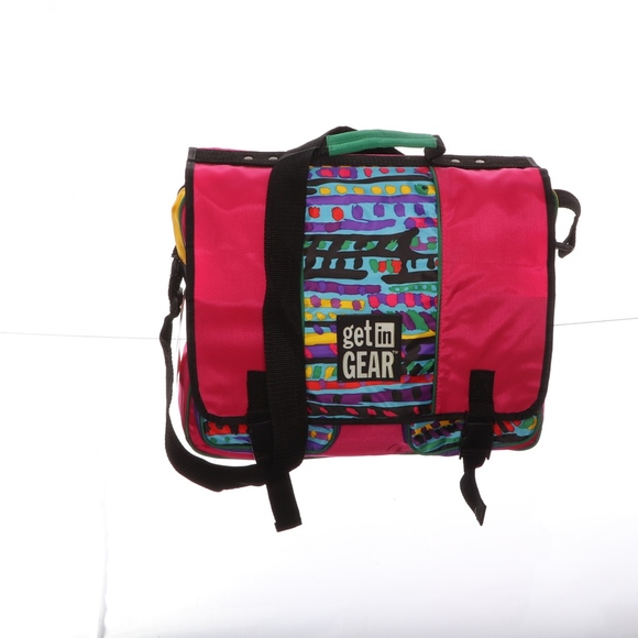 L A Gear Get In Gear Retro Neon Satchel Bag - Picture 2 of 4